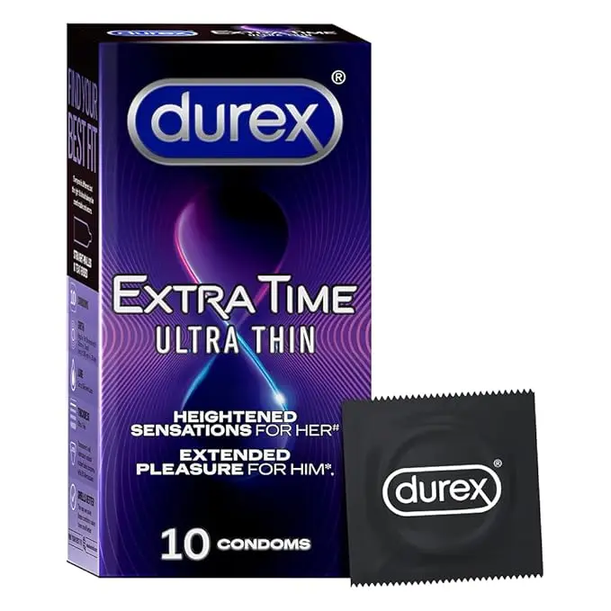 Durex Extra Time Ultra Thin Condom (10 Sheet)