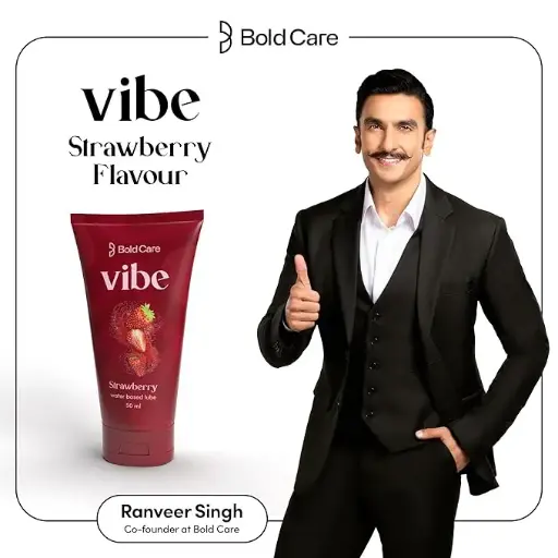 Boldcare Vibe Strawberry Intimate and Massage Lubricant